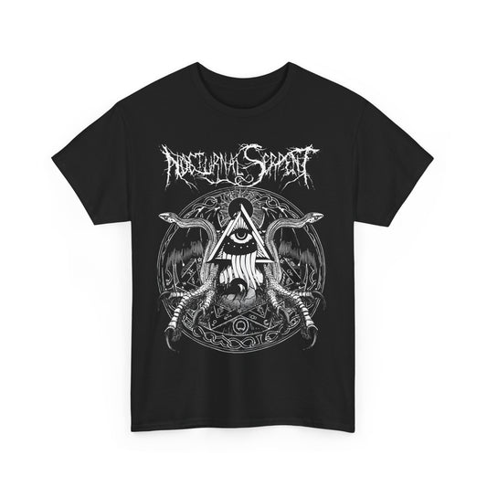 Nocturnal Serpent Snake Artwork T-Shirt